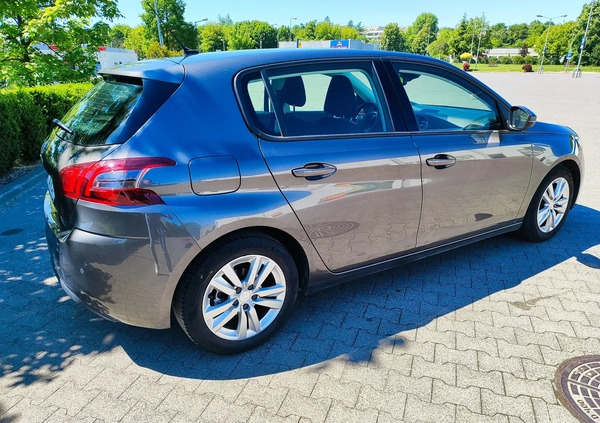 Peugeot 308 cena 48400 przebieg: 62000, rok produkcji 2018 z Kraków małe 137